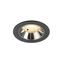 ceiling recessed luminaire NUMINOS� S suitable for VDU workstation IP20, chrome, black dimmable