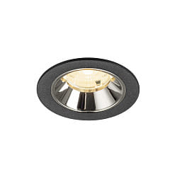 ceiling recessed luminaire NUMINOS� S suitable for VDU workstation IP20, chrome, black dimmable