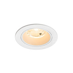 ceiling recessed luminaire NUMINOS� S round, suitable for VDU workstation IP20, white, lacquered dimmable