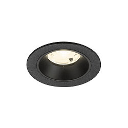 ceiling recessed luminaire NUMINOS� S round, suitable for VDU workstation IP20, black, lacquered dimmable