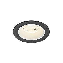 ceiling recessed luminaire NUMINOS� S round, suitable for VDU workstation IP20, black, white, lacquered dimmable