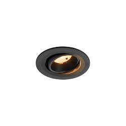 ceiling recessed luminaire NUMINOS� MOVE S round, suitable for VDU workstation IP20, black, lacquered dimmable
