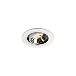 ceiling recessed luminaire NUMINOS� MOVE S swivelling, suitable for VDU workstation IP20, chrome, white dimmable
