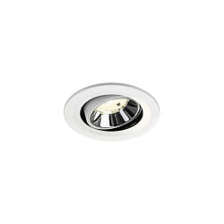 ceiling recessed luminaire NUMINOS� MOVE S swivelling, suitable for VDU workstation IP20, chrome, white dimmable