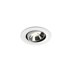 ceiling recessed luminaire NUMINOS� MOVE S swivelling, suitable for VDU workstation IP20, chrome, white dimmable