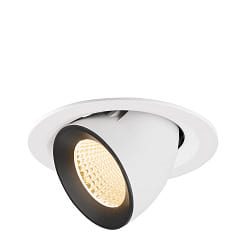 recessed spotlight NUMINOS� GIMBLE M swivelling, suitable for VDU workstation IP20, black, white dimmable
