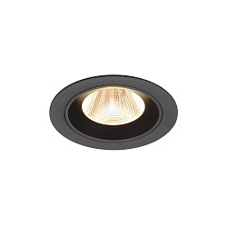 ceiling recessed luminaire NUMINOS� M round, suitable for VDU workstation IP20, black, lacquered dimmable