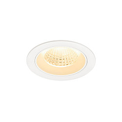 ceiling recessed luminaire NUMINOS� M round, suitable for VDU workstation IP20, white, lacquered dimmable