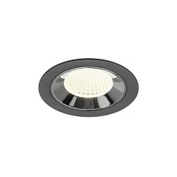 ceiling recessed luminaire NUMINOS� M suitable for VDU workstation IP20, chrome, black dimmable