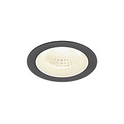 ceiling recessed luminaire NUMINOS� M round, suitable for VDU workstation IP20, black, white, lacquered dimmable