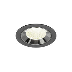 ceiling recessed luminaire NUMINOS� M suitable for VDU workstation IP20, chrome, black dimmable
