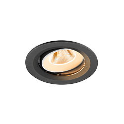 ceiling recessed luminaire NUMINOS� MOVE M round, suitable for VDU workstation IP20, black, white, lacquered dimmable