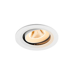 ceiling recessed luminaire NUMINOS� MOVE M round, suitable for VDU workstation IP20, white, lacquered dimmable