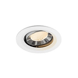 ceiling recessed luminaire NUMINOS� MOVE M swivelling, suitable for VDU workstation IP20, chrome, white dimmable
