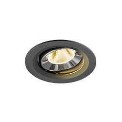 ceiling recessed luminaire NUMINOS� MOVE M swivelling, suitable for VDU workstation IP20, chrome, black dimmable