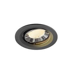 ceiling recessed luminaire NUMINOS� MOVE M swivelling, suitable for VDU workstation IP20, chrome, black dimmable