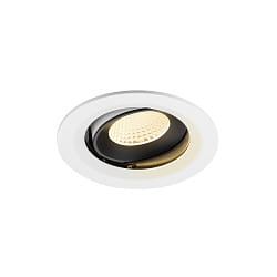 ceiling recessed luminaire NUMINOS� MOVE M swivelling, suitable for VDU workstation IP20, black, white dimmable