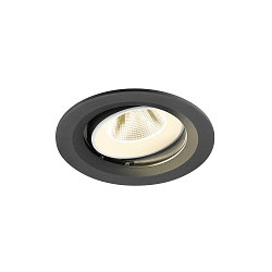 ceiling recessed luminaire NUMINOS� MOVE M round, suitable for VDU workstation IP20, black, white, lacquered dimmable