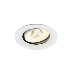 ceiling recessed luminaire NUMINOS� MOVE M round, suitable for VDU workstation IP20, white, lacquered dimmable