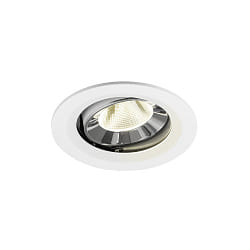 ceiling recessed luminaire NUMINOS� MOVE M swivelling, suitable for VDU workstation IP20, chrome, white dimmable