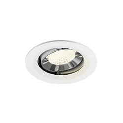 ceiling recessed luminaire NUMINOS� MOVE M swivelling, suitable for VDU workstation IP20, chrome, white dimmable