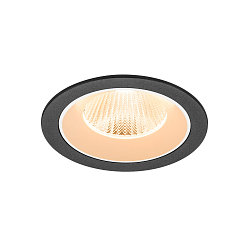 ceiling recessed luminaire NUMINOS� L round, suitable for VDU workstation IP20, black, white, lacquered dimmable