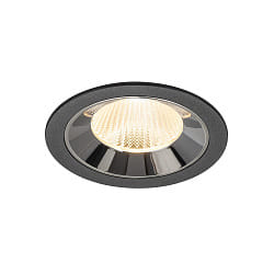 ceiling recessed luminaire NUMINOS� L suitable for VDU workstation IP20, chrome, black dimmable