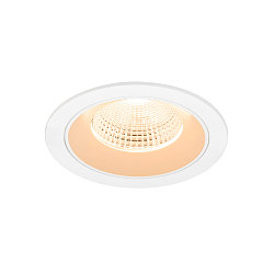 ceiling recessed luminaire NUMINOS� L round, suitable for VDU workstation IP20, white, lacquered dimmable