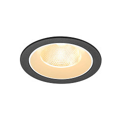 ceiling recessed luminaire NUMINOS� L round, suitable for VDU workstation IP20, black, white, lacquered dimmable