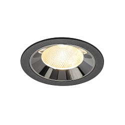 ceiling recessed luminaire NUMINOS� L suitable for VDU workstation IP20, chrome, black dimmable