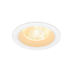 ceiling recessed luminaire NUMINOS� L round, suitable for VDU workstation IP20, white, lacquered dimmable
