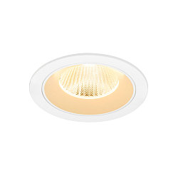 ceiling recessed luminaire NUMINOS� L round, suitable for VDU workstation IP20, white, lacquered dimmable