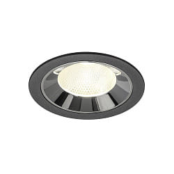 ceiling recessed luminaire NUMINOS� L suitable for VDU workstation IP20, chrome, black dimmable