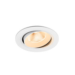 ceiling recessed luminaire NUMINOS� MOVE L round, suitable for VDU workstation IP20, white, lacquered dimmable