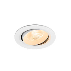 ceiling recessed luminaire NUMINOS� MOVE L round, suitable for VDU workstation IP20, white, lacquered dimmable