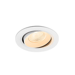 ceiling recessed luminaire NUMINOS� MOVE L round, suitable for VDU workstation IP20, white, lacquered dimmable