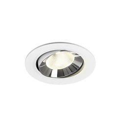 ceiling recessed luminaire NUMINOS� MOVE L swivelling, suitable for VDU workstation IP20, chrome, white dimmable