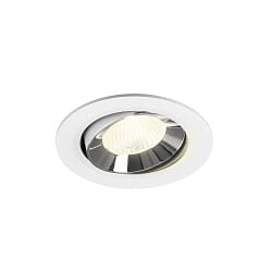 ceiling recessed luminaire NUMINOS� MOVE L swivelling, suitable for VDU workstation IP20, chrome, white dimmable