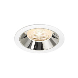ceiling recessed luminaire NUMINOS� XL suitable for VDU workstation IP20, chrome, white dimmable