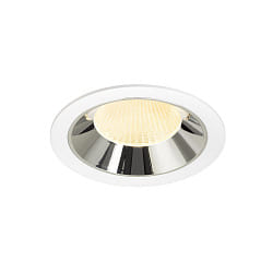 ceiling recessed luminaire NUMINOS� XL suitable for VDU workstation IP20, chrome, white dimmable