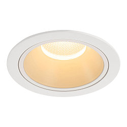 ceiling recessed luminaire NUMINOS� XL round, suitable for VDU workstation IP20, white, lacquered dimmable