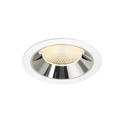 ceiling recessed luminaire NUMINOS� XL suitable for VDU workstation IP20, chrome, white dimmable