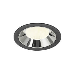 ceiling recessed luminaire NUMINOS� XL suitable for VDU workstation IP20, chrome, black dimmable