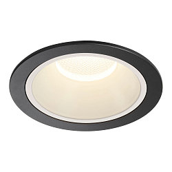 ceiling recessed luminaire NUMINOS� XL round, suitable for VDU workstation IP20, black, white, lacquered dimmable