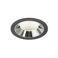 ceiling recessed luminaire NUMINOS� XL suitable for VDU workstation IP20, chrome, black dimmable