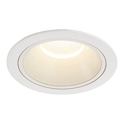 ceiling recessed luminaire NUMINOS� XL round, suitable for VDU workstation IP20, white, lacquered dimmable