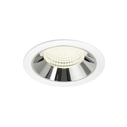 ceiling recessed luminaire NUMINOS� XL suitable for VDU workstation IP20, chrome, white dimmable