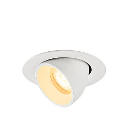 ceiling recessed luminaire NUMINOS� GIMBLE XS round, suitable for VDU workstation IP20, white, lacquered dimmable