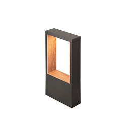 outdoor floor lamp FLATT II 36 square, anthracite, brown dimmable