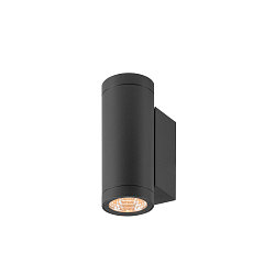 outdoor wall luminaire HELIA PRO S UP/DOWN cylindrical IP65, anthracite, lacquered 
